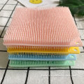 Silicone Dish Cloth Kitchen Non-Stick Oil Dishwashing Cleaning Brush Factory